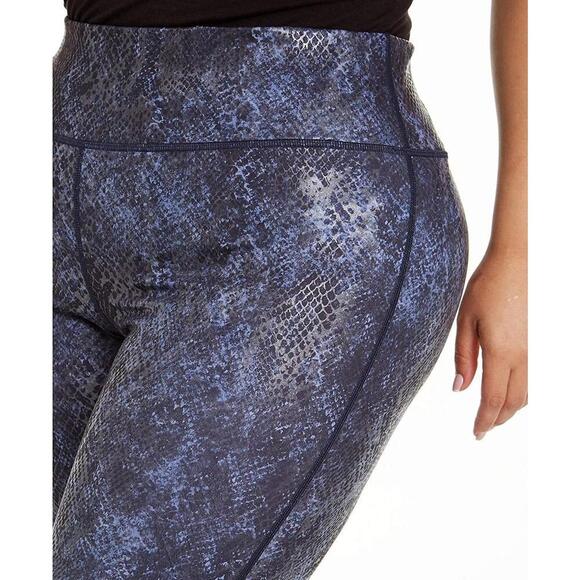 Ideology Womens Activewear Plus Size Python Print Leggings Size 3X - Picture 5 of 6